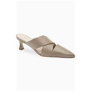 NEW KOKO + PALENKI women's peoria mule in taupe leather